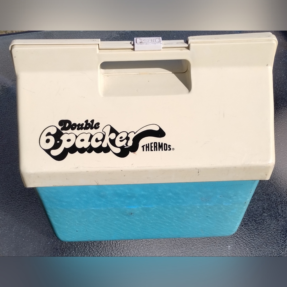 Vintage Thermos Double 6 Packer Cooler